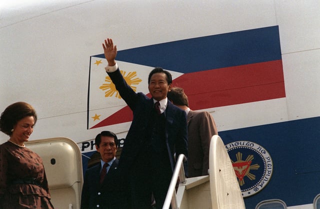 Ferdinand Marcos in Washington, 1983