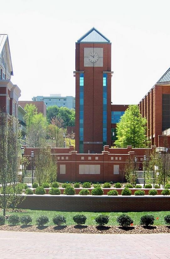 The Student Union Quad of UNC Charlotte's main campus