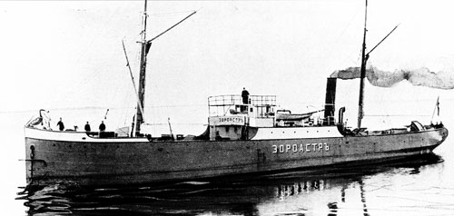 Zoroaster, the world's first tanker, delivered to the Nobel brothers in Baku (Azerbaijan).