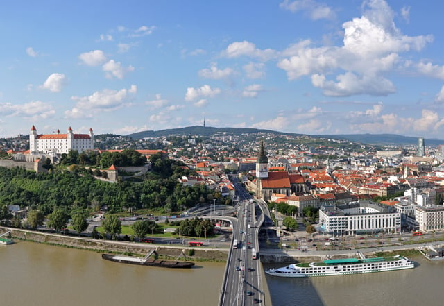 The Danube in Bratislava, Slovakia