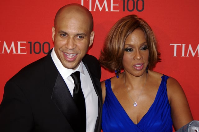 Booker with longtime friend Gayle King, 2011