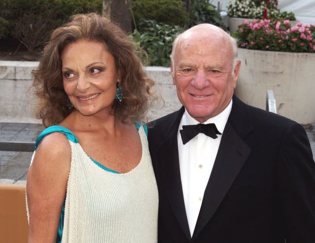 Diane von Fürstenberg with her second husband Barry Diller at the 2009 Metropolitan Opera premiere.