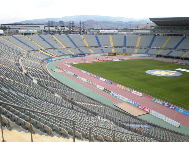 Gran Canaria Stadium, the biggest sports venue of Canary Islands.