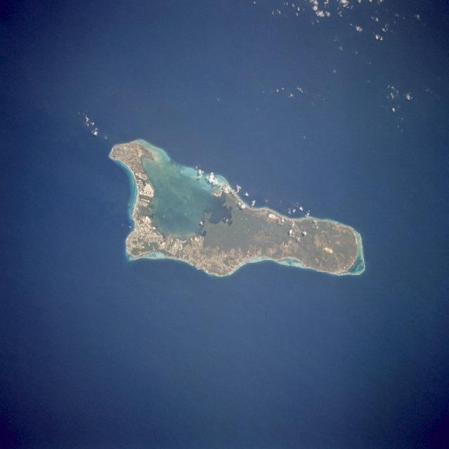 Grand Cayman Island, from space