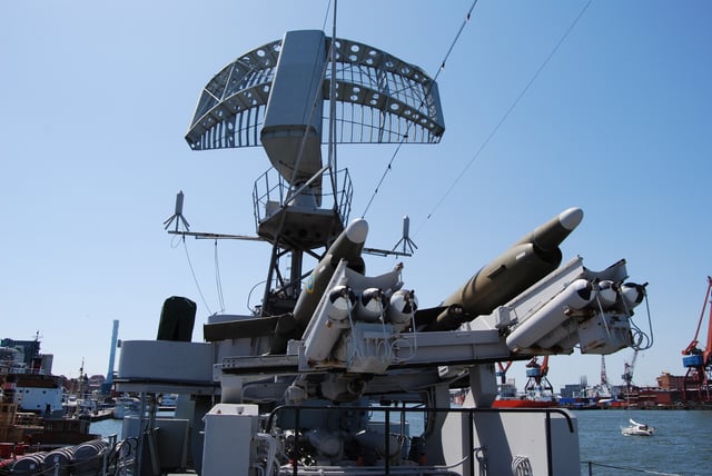 HSwMS Småland, radar and two RB 08 Missiles