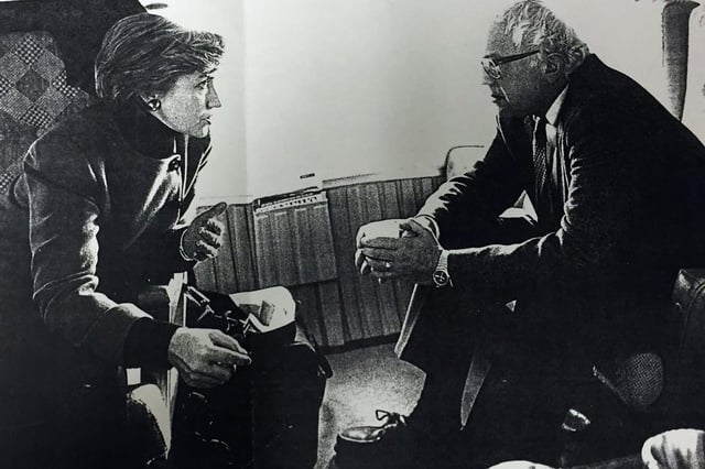 Sanders meeting in 1993 with then-First Lady Hillary Clinton (his future rival in the 2016 Democratic primaries) to discuss her plan to reform the healthcare system