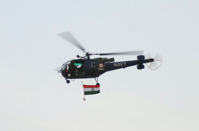 Indian Navy Chetak during IFR 2016