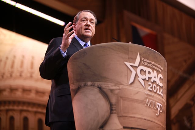 Huckabee speaking at 2014 Conservative Political Action Conference (CPAC) in Maryland