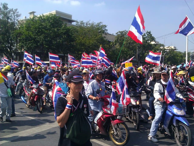 Protesters mobilising on 1 December