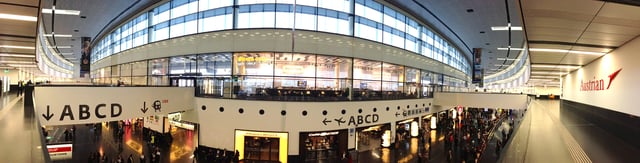 Vienna Airport terminal 3 arrivals lounge