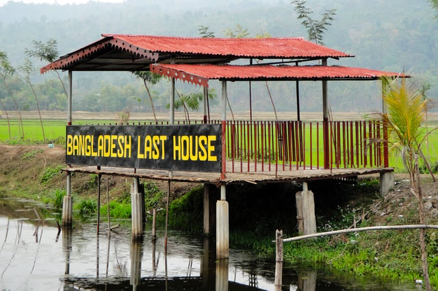 Bangladesh Last House, on the Bangladesh–India border at Jointa Hill Resort, Tamabil, Sylhet