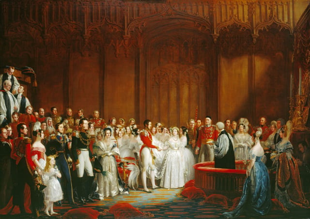 Marriage of Victoria and Albert, painted by George Hayter