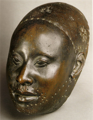 Yoruba copper mask of Obalufon from the city of Ife, c. 1300