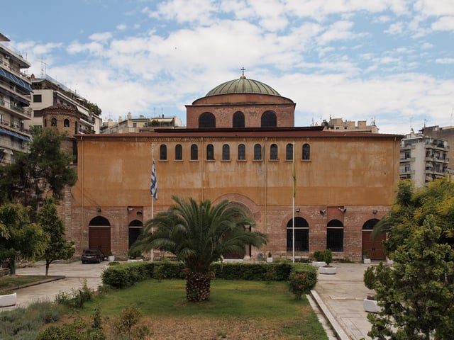 Hagia Sophia, Thessaloniki (8th century), one of the 15 UNESCO's Paleochristian and Byzantine monuments of the city