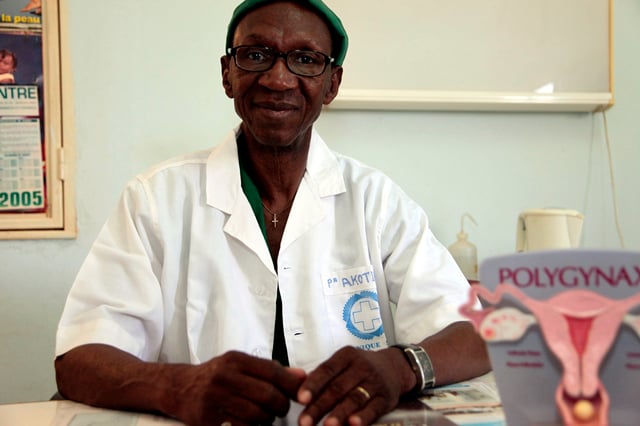 Gynecologist Michel Akotionga of Ouagadougou, Burkina Faso