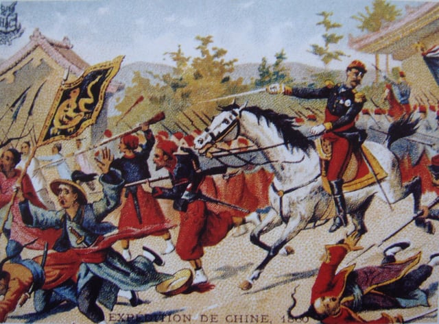 Cousin-Montauban leading French forces during the Anglo-French expedition to China