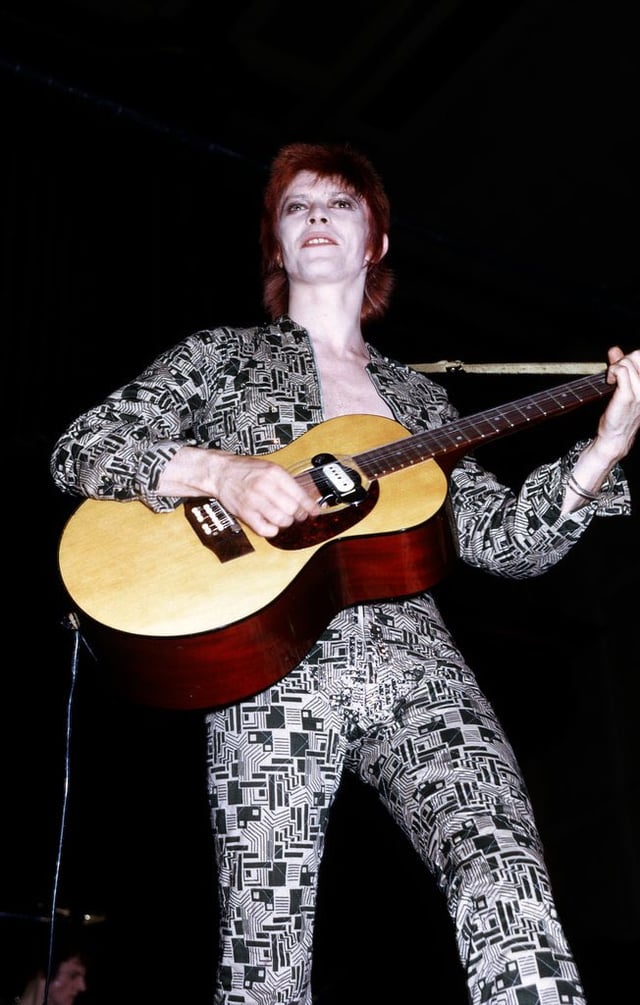 Bowie during the Ziggy Stardust Tour from 1972–1973