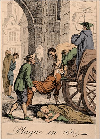 The Great Plague of London, in 1665, killed up to 100,000 people.