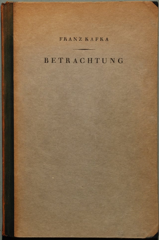 First edition of Betrachtung, 1912
