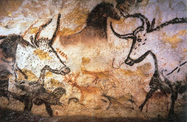 Some of the cave paintings in Lascaux, France, use manganese-based pigments.