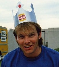 The Burger King "crown", worn by Nick Van Eede