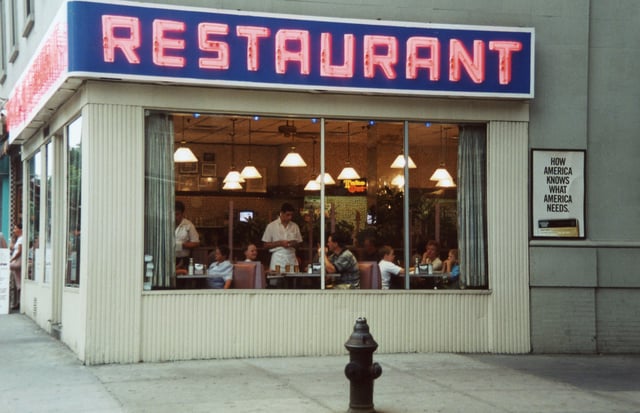 Tom's Restaurant in Manhattan, New York, United States, which was made internationally famous by Seinfeld