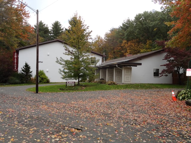 Mather House, the admissions office at the university.