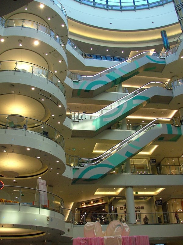 Shopping mall in Warsaw, Poland