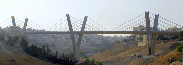 Abdoun Bridge, considered one of Amman's landmarks