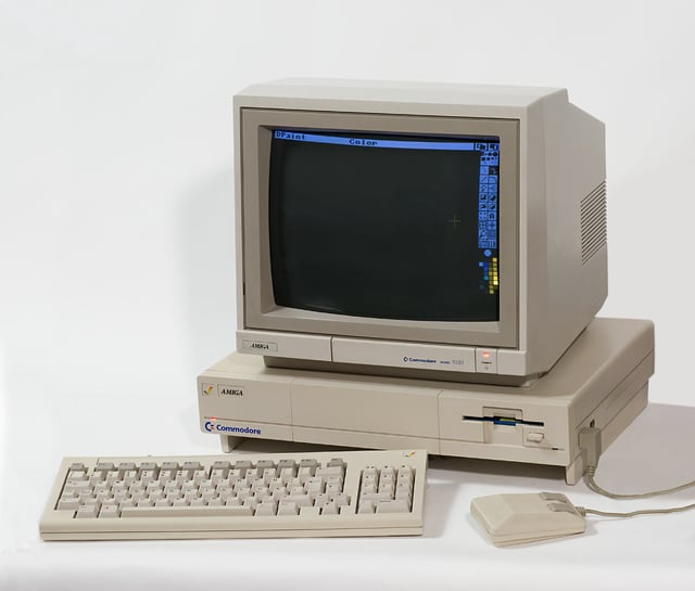 The Amiga 1000 (1985) was the first model released.
