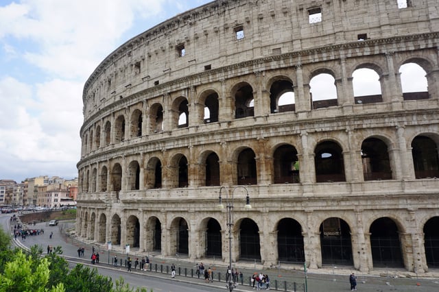 The Colosseum is still today the largest amphitheater in the world. It was used for gladiator shows and other public events (hunting shows, recreations of famous battles and dramas based on classical mythology).