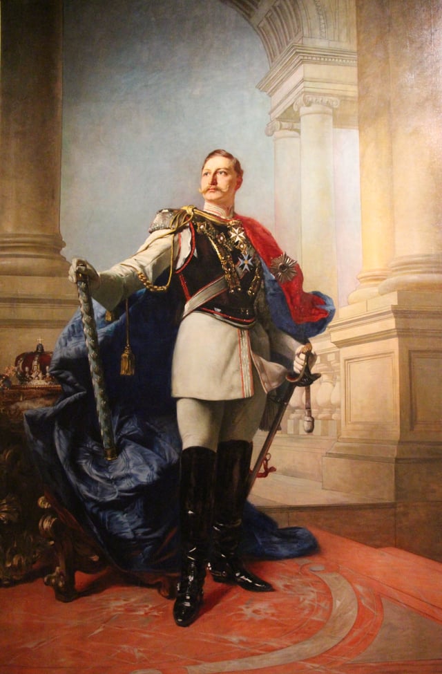 Wilhelm II. Oil painting by Max Koner, 1890