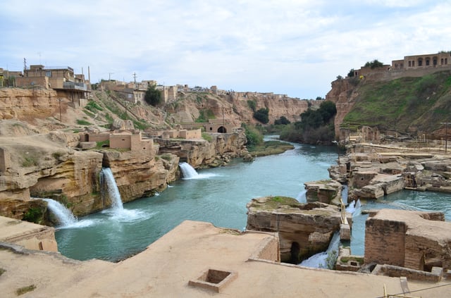 The remains of the Shushtar Historical Hydraulic System, a UNESCO World Heritage Site.