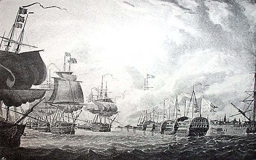 The Battle of Copenhagen, 1801.