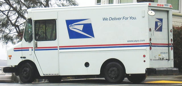 USPS service delivery truck