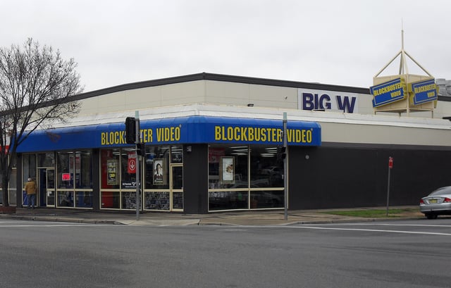 A Blockbuster Video store in Wagga Wagga, New South Wales