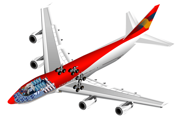 Boeing 747-200 cutaway