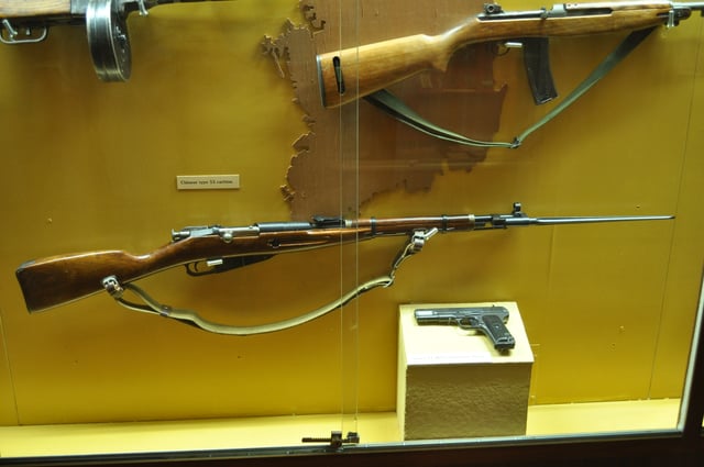 A Chinese Type 53 carbine captured by US forces in Korea.