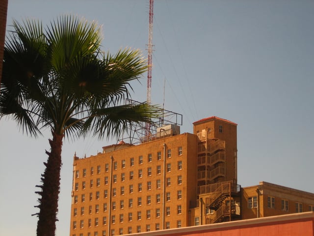 The former Hamilton Hotel, the tallest building in Laredo