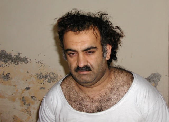 Khalid Sheikh Mohammed after his capture in 2003