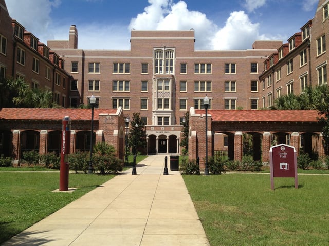 Landis Hall dormitory, the traditional home of honors students since 1955.