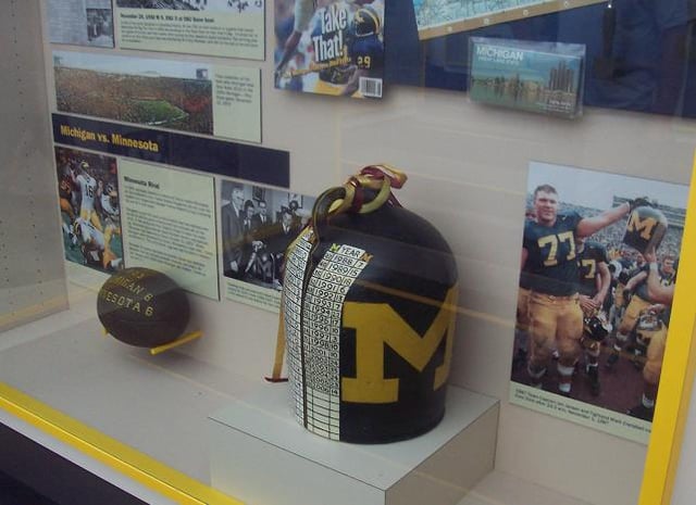 Replica of the Little Brown Jug on display in Ann Arbor, Michigan in 2007.