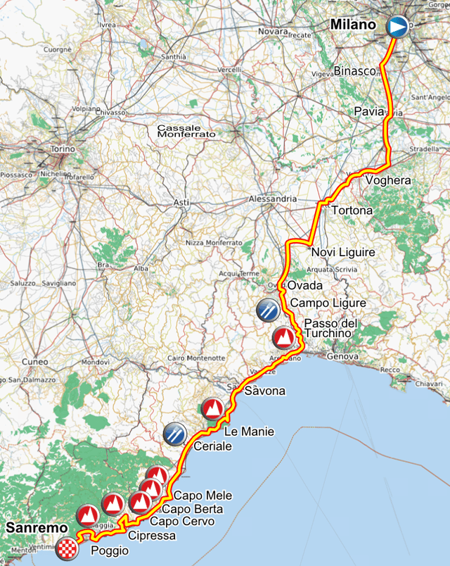 Route of the 2011 edition
