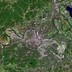 Satellite image of Nashville