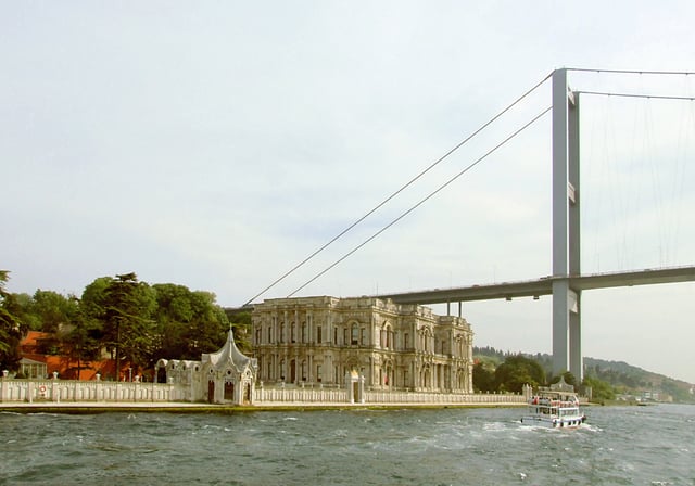 Built by sultans Abdülmecid and Abdülaziz, the 19th-century Dolmabahçe, Çırağan and Beylerbeyi palaces on the European and Asian shores of the Bosphorus strait were designed by members of the Armenian Balyan family of Ottoman court architects.