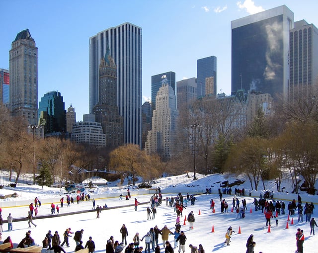 Central Park's Wollman Rink after the Trump renovation