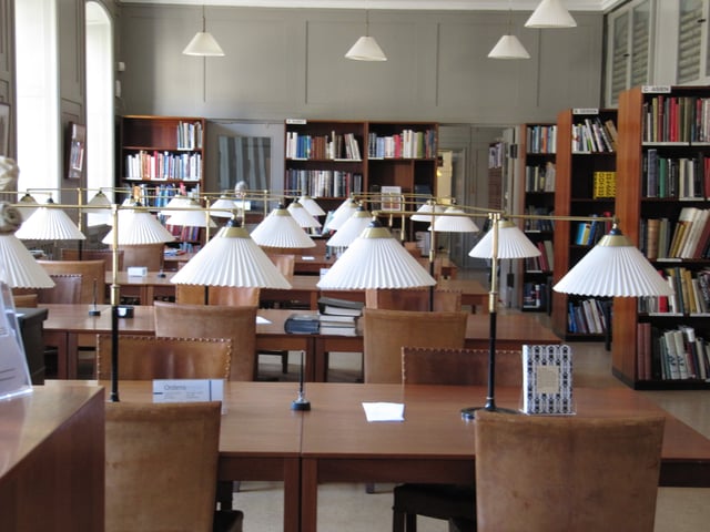 The Kaare Klint-designed reading room