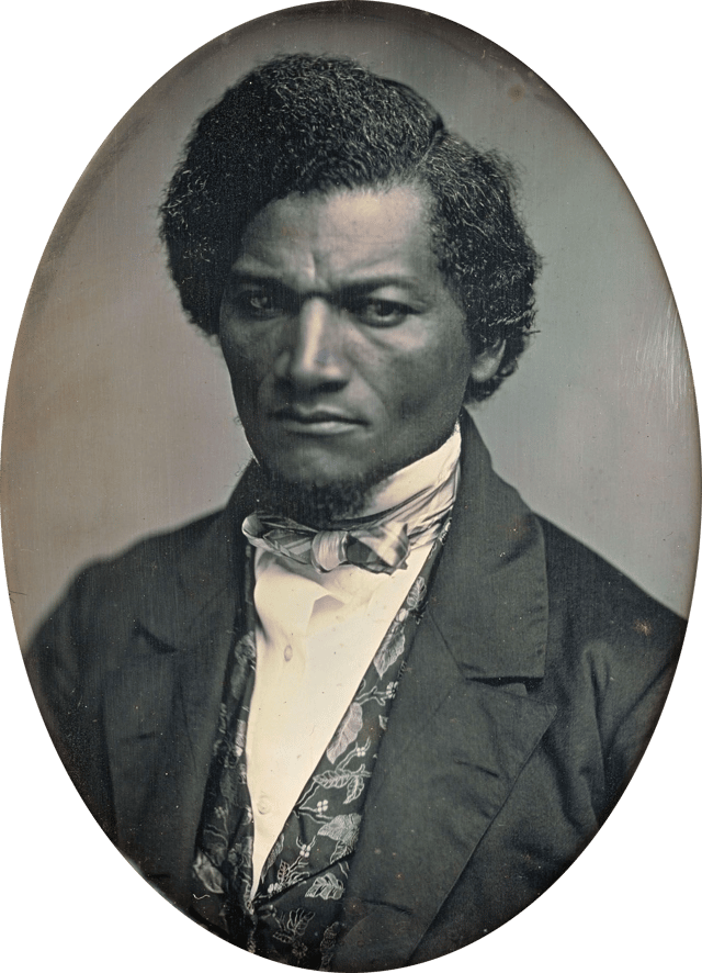 Ex-slave and prominent anti-slavery advocate Frederick Douglass (circa 1847–52) opposed the Mexican–American War.