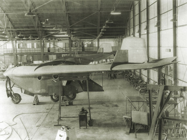 Prototype IA 38 Naranjero under construction, early 1960s