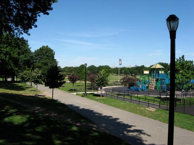 The playground in eastern Juniper Valley Park